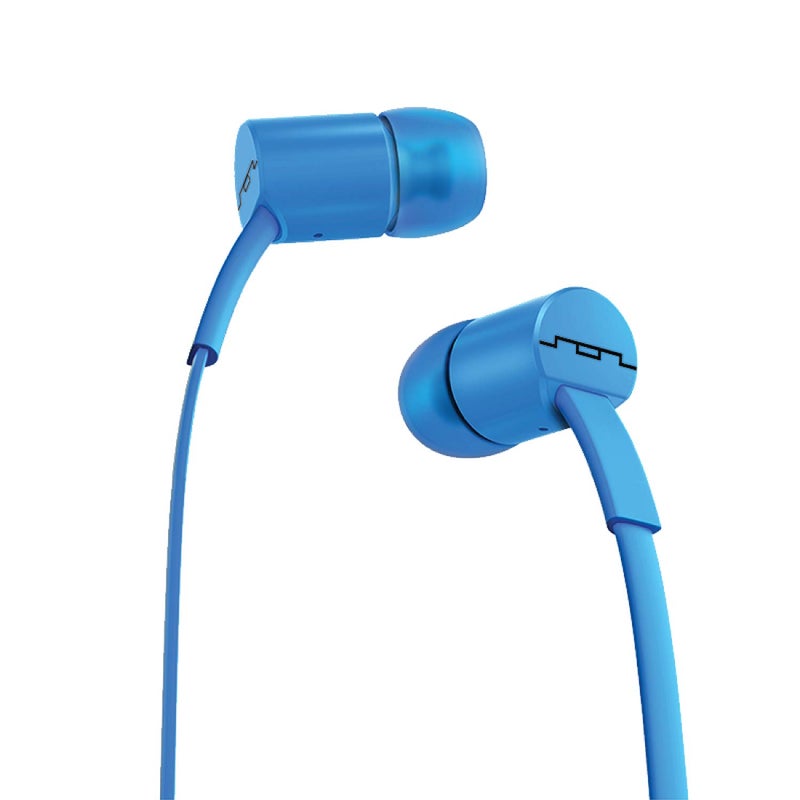 Sol Republic 1112-36 JAX In-Ear Headphones with 1-Button Mic and Music Control - Electric Blue - Image 4